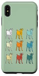 Coque pour iPhone XS Max Goat Lover Farm Animals Retro Glitch Goats