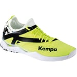 Kempa Homme Wing Lite 2.0 Baskets Basses de Course Chaussures de Sport Handball Jogging Outdoor Loisirs Shoes-légères et Respirantes, Jaune Fluo/Noir, 46 EU