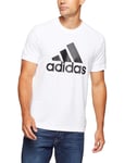 adidas ID Stadium Badge of Sport Men's Short-Sleeved T-Shirt, Mens, Short Sleeve t-Shirt, CW3248, White, L