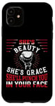 iPhone 11 Boxing Girl Vintage She'S Beauty She'S Grace She'Ll Punch Case