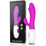 LCC® Kraftfull Vibrator 16 Frequency Silikon Rosa Vibrator för kvinnor Par Vattentät G-punkt Vaginal Klitoral Stimulator