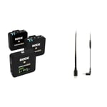 RØDE Wireless GO II Ultra-Compact Dual-Channel Wireless Microphone System + SC15 USB-C to Lighting Cable (300mm - iOS Compatible) for Filmmaking, Interviews and Content Creation