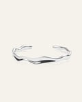 Mockberg Wavy Bolded Cuff Silver Armband