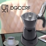 300ml Electric Moka Pot 6 Cups Visual Electric Coffee Maker For Home Kitchen JY