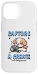 iPhone 14 Cute Camera Dog Photographer Photo Capture & Create Puppy Case