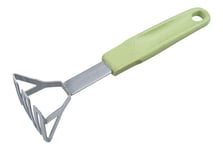 Fackelmann Ecolution Mini presse-pomme de terre en acier inoxydable et manche en plastique durable, passe au lave-vaisselle, couleur vert menthe