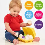 TOMY Toomies Hide and Squeak Eggs, Educational Shape Sorter Baby, Toddler  Kids