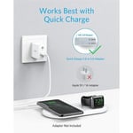 ANKER 2 in 1 Powerwave+ langaton laturi Apple iPhonelle / iWatchille / AirPodille - Pikalataus Qi yleislaturi 10 W langaton latausalusta valkoinen