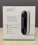 Arlo AVD1001 Wired Video Doorbell - Black & White