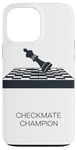 Coque pour iPhone 13 Pro Max Champion d'échecs pour les amateurs de jeu