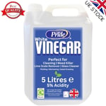 5L White Vinegar Distilled for Glass Cleaning Cooking Pickling Stain Remover