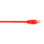 Black box BLACK BOX CONNECT CAT5E 100-MHZ STRANDED ETHERNET PATCH CABLE - UNSHIELDED (UTP), CM PVC, MOLDED SNAGLESS BOOT, RED, 5-FT. (1.5-M) (CAT5EPC-005-RD)