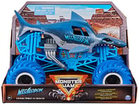 Monster Jam, Camion Monstre Officiel Megalodon - Véhicule moulé sous Pression à l'échelle 1:24 - Jouet pour Enfants à partir de 3 Ans