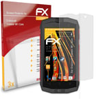 atFoliX 3x Film Protection d'écran pour Crosscall Trekker M1 Core mat&antichoc