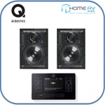 Q Acoustics QE120 + Qi65RP In-Wall Speakers - Black