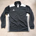 Adidas Regista 18 Poly Tracksuit  Top Black/White New large