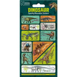 Dinosaurier 12 st glittriga klistermärken klistermärke dino