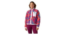 Veste polaire femme helly hansen imperial printed pile snap violet