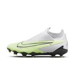 NIKE Men's Phantom Gx Academy Df Fg/Mg Soccer Shoe, Barely Volt/Gridiron-Barely Gr, 10 UK