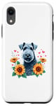 Coque pour iPhone XR Sunflowers Kerry Blue Terrier