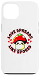 iPhone 13 Love Spreads Like Spores Cute Funny Kawaii Mushroom Case