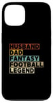 Coque pour iPhone 13 Mari et papa Fantasy Football Legend Funny Men Retro