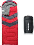 MalloMe Sac de Couchage Adulte Enfant Hiver Été Printemps Automne - Duvet 1 Personne - Imperméable Sacs de Couchage de Damping et Randonnée - Sac Couchage Ultra Léger, Compact Sleeping Bag