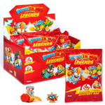 Superthings Legends Boîte de 18 Packs Assortis des Personnages Les Plus légendaires de SuperThings. Chaque Pack Comprend 2 SuperThings et 1 véhicule. Contient des Produits de la série 1-9