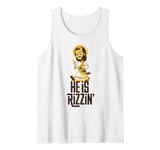 He Is Rizzin' Funny Christian Jesus Christ Rizz Risen Easter Tank Top