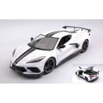 [FR] Maisto CHEVROLET CORVETTE STINGRAY (HIGH WING) 2020 WHITE 1:18 - MI31455W