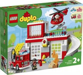 Duplo Rescue - Caserne Dei Pompiers Ed Hélicoptère LEGO 10970