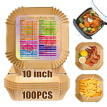 Air Fryer Liners Square 10 Inch for COSORI 5.5L Air Fryer Large Air Fryer Dis...