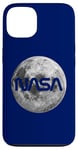 iPhone 13 Retro NASA Worm Logo Full Moon Space Graphic Apollo Artemis Case