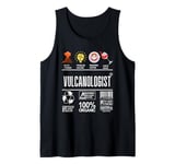 Vulcanologist Job Definition Skills Coffee Wine Sarcasm Tank Top