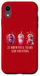 Coque pour iPhone XR 25 ans de travail anniversaire de travail Frappe drôle 25e année