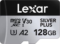 LEXAR Carte Micro SDXC Silver Plus UHS-1 128GB X2