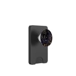 Midnight Flowers Black Purple Moody Dark Floral Aesthetic PopSockets PopWallet for MagSafe