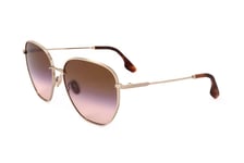 Lunettes de Soleil Victoria Beckham VB219S 729 GOLD/PURPLE PEACH 60 Femme