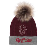 Chapeau Harry Potter Gryffindor House Fur Pom Bordeaux