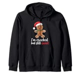 Funny Gingerbread Christmas Snack For Holiday Season Costume Zip Hoodie