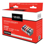 Seven Life Compatible Canon pgi-525 / cli-526 Pack de 5 Cartouches