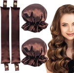 Heatless Hair Curlers,No Heat Hair Curling Rod with Soft Satin Hair Curling Cap