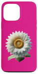 iPhone 13 Pro Max White Sunflower Case