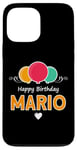 Coque pour iPhone 13 Pro Max Joyeux anniversaire en disant Mario