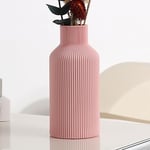 Vase en céramique Rose pour décoration, décoration d'intérieur Minimaliste et Moderne, Petit Vase à Fleurs pour Herbe de la Pampa, Table, étagère, bibliothèque, cheminée et décoration d'entrée (20,3