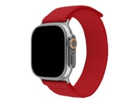 Fixed - Klockräm För Smart Klocka - Nylon, 49 Mm - Röd - För Apple Watch Hermès Series 9, Series 10, Series 8, Series 9, Ultra, Ultra 2