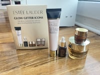 Estee Lauder Glow Getter Icons Set Cream, Primer, Eye Gel & Serum Worth £133