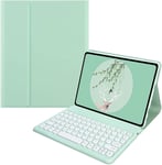 Étui Clavier Tablette Pour Samsung Galaxy Tab A8 10.5 2022 2021 (Sm-X200/X205), Housse Clavier Magnétique Bluetooth Sans Fil Pour Samsung Galaxy Tab A8 10.5 (Bleu) (Vert)