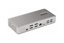 StarTech.com Thunderbolt 4 Multi-Display Docking Station, Quad/Triple/Dual Monitor Dock, 2x HDMI/2x DisplayPort, 7x USB Hub, 2.5 Gigabit Ethernet, 98W Power Delivery, for Windows/MacBook - TB4 Host Cable (132UE-TB4USB4DOCK) - dockningsstation - Thunderbol