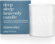 This Works Deep Sleep Heavenly Candle, 220 g - Luxury Candle Enriched with Esse